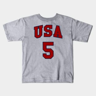 USA 5 Basketball Kids T-Shirt